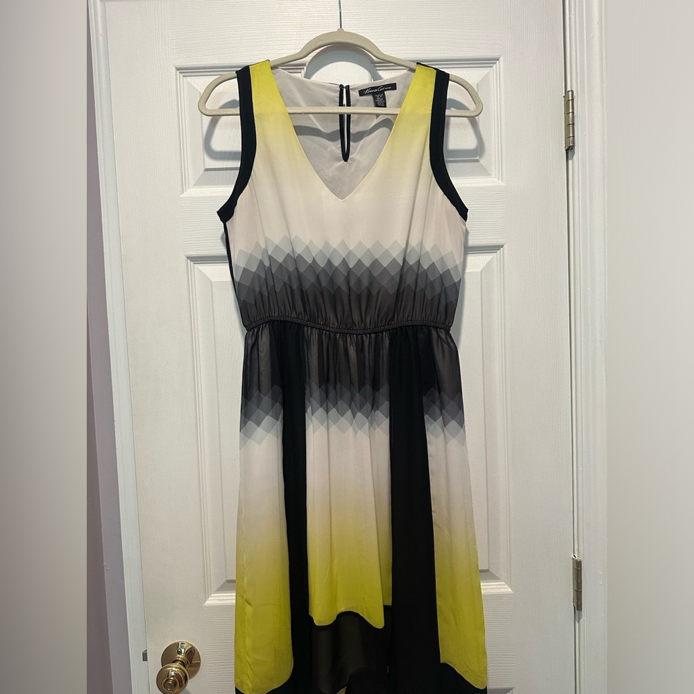 Like New Kenneth Cole Dress M black neon yellow